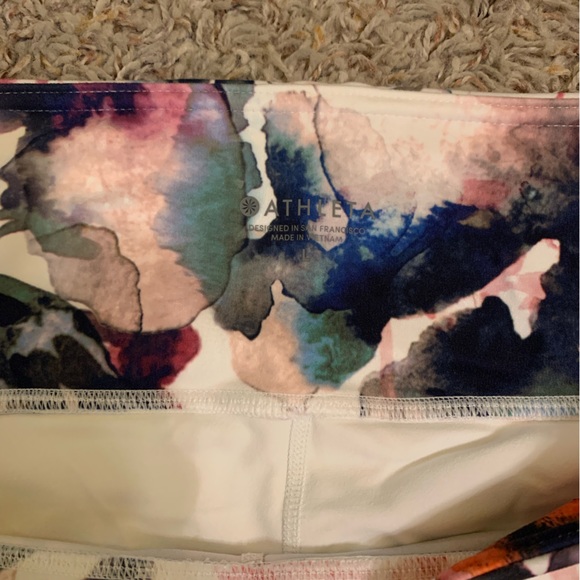 Athleta Running Capri Pants with mesh panels - Picture 3 of 3